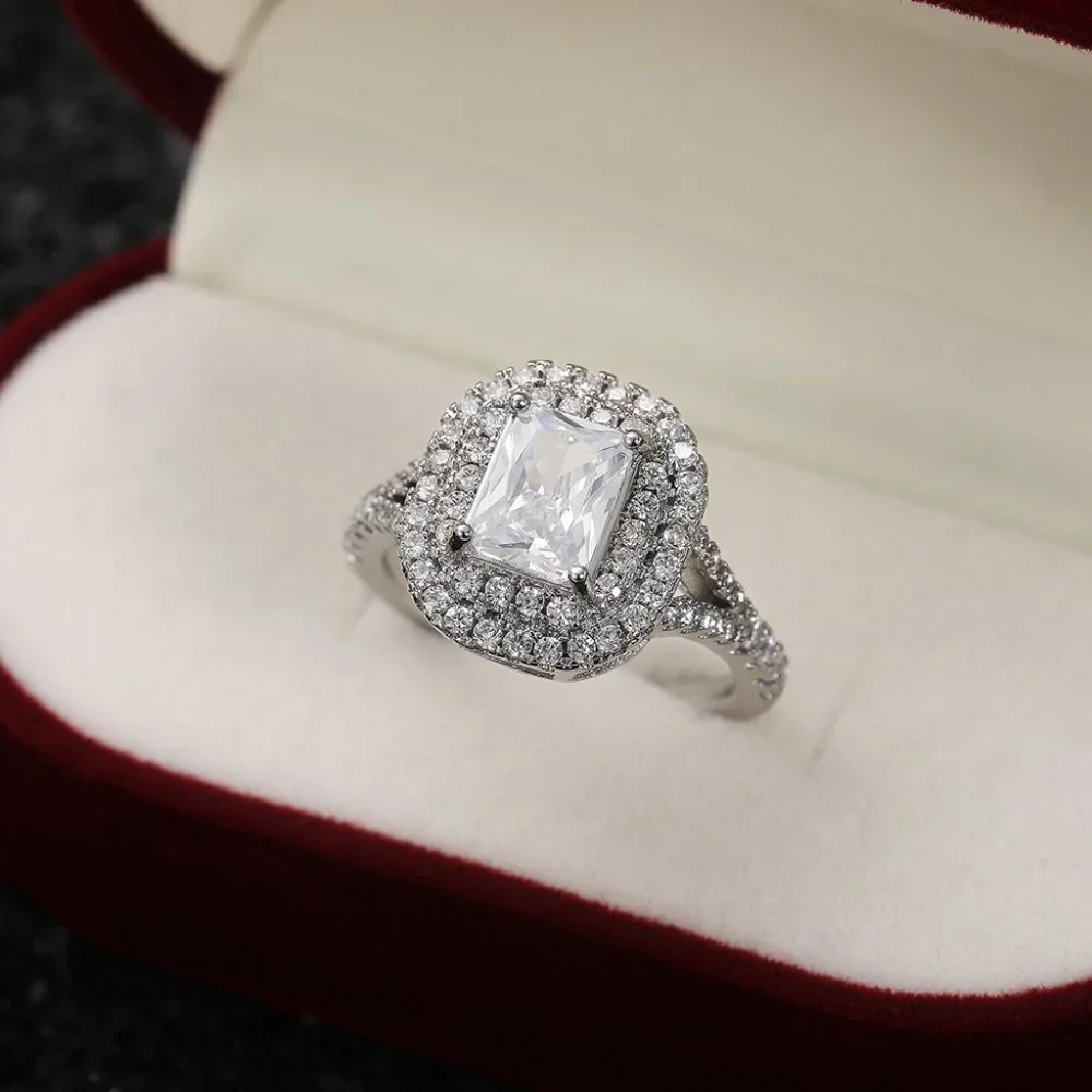 ❤️14K WHITE GOLD ❤️double layer